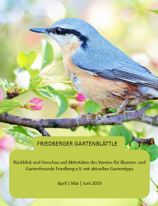 Unser Friedberger Gartenblättle Frühling 2019