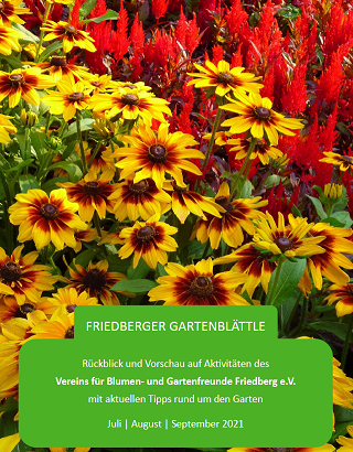 Unser Friedberger Gartenblättle Sommer 2021