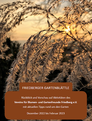 Unser Friedberger Gartenblättle Winter 2022/2023