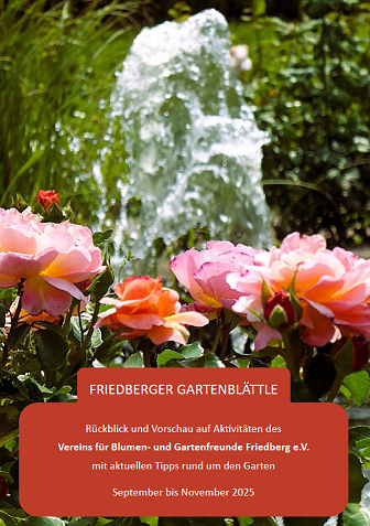 Unser Friedberger Gartenblättle Herbst 2025